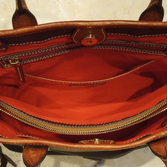 DOONEY & BOURKE LEATHER CROSSBODY-SATCHEL BAG - Picture 4 of 13